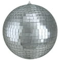 thumbnail image 1 of Silver Splendor Mirrored Glass Disco Ball Christmas Ornament 6" (150mm), 1 of 3
