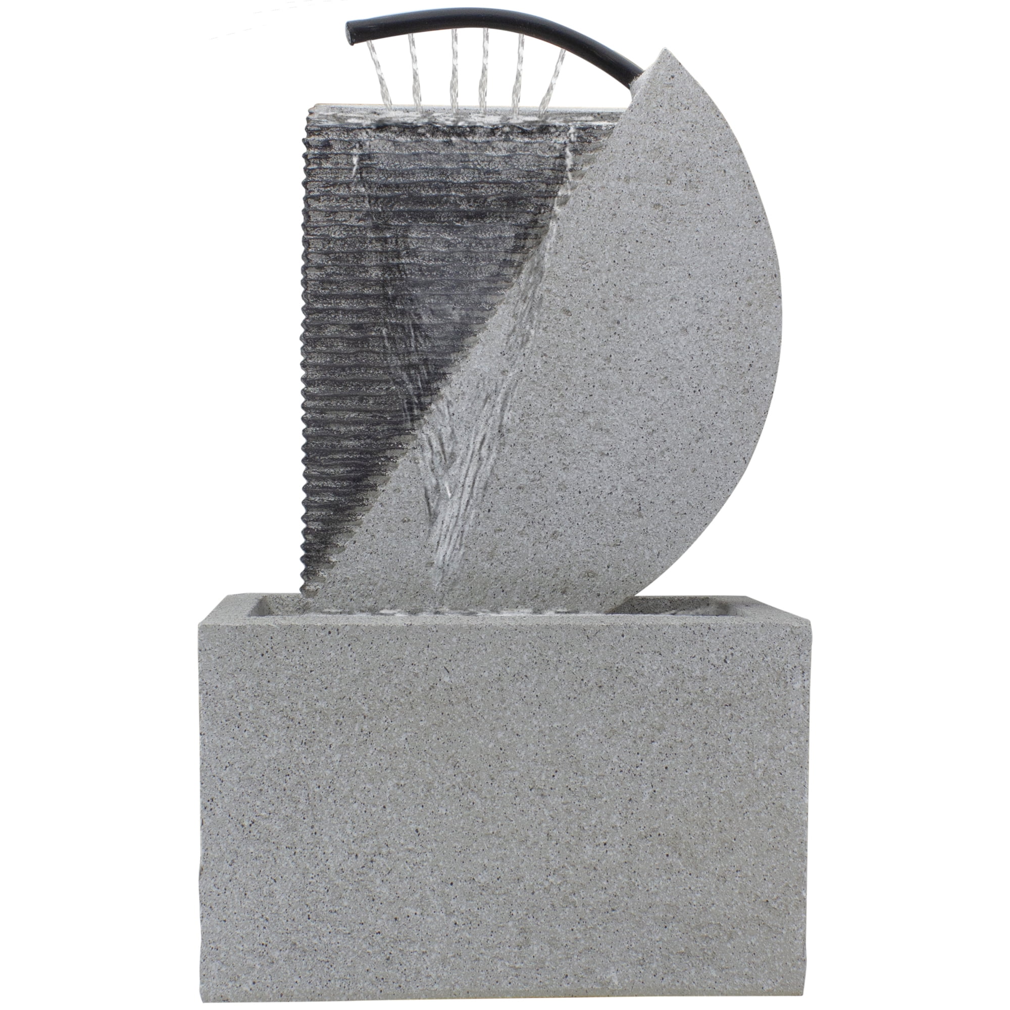 Northlight Modern Style Rainfall Outdoor Water Fountain - 20" - Gray