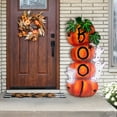 thumbnail image 1 of Northlight Stacked Boo Pumpkins with Ghosts Metal Halloween Porch Sign - 33", 1 of 9