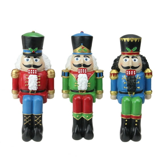Northlight Nutcracker Christmas Stocking Holders - 5" - Set of 3