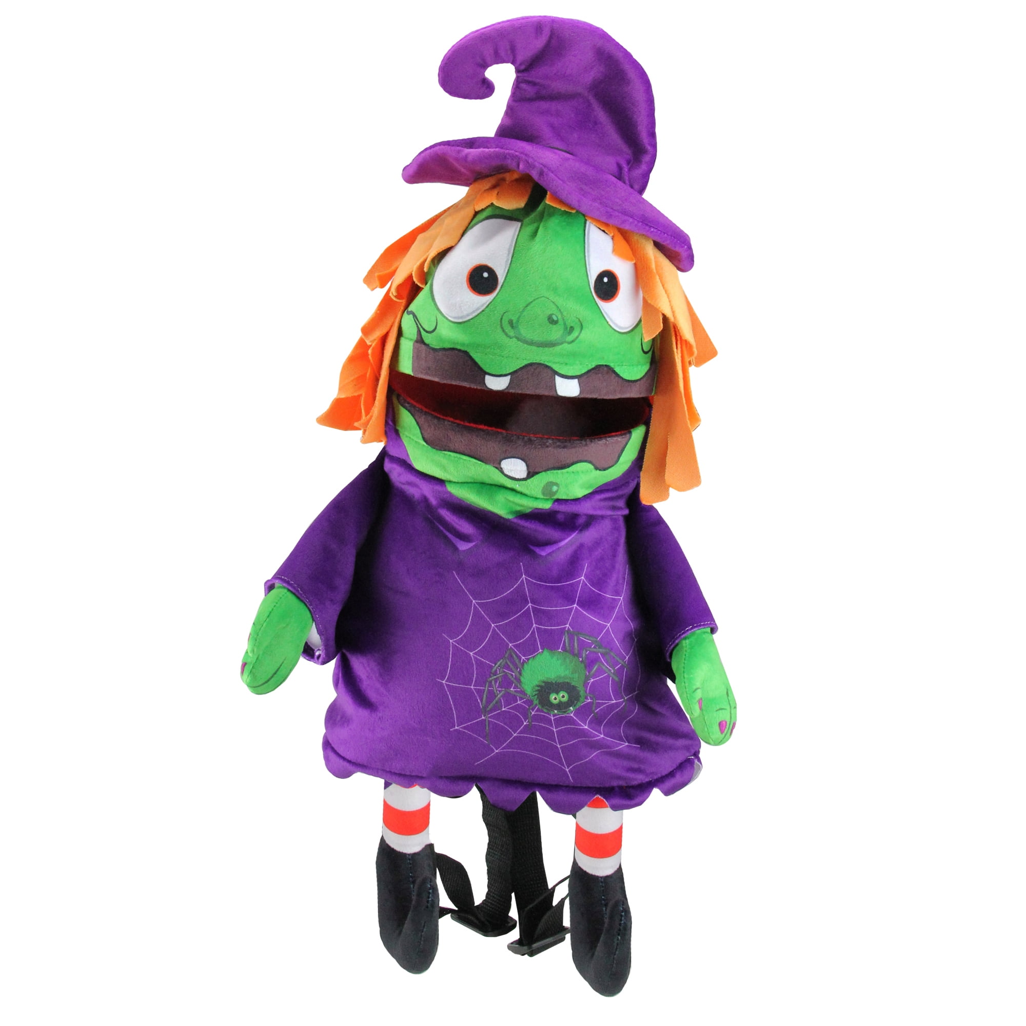 小物入れ Animated witch Northlight Musical Plush Witch Backpack, Adjustable Halloween