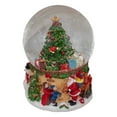 thumbnail image 1 of Northlight Musical Santa Giving Gifts Christmas Tree Snow Globe - 5", 1 of 4