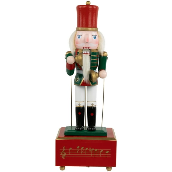 Northlight Musical and Animated Cymbalist Christmas Nutcracker - 12"