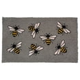 thumbnail image 1 of Northlight Natural Coir Outdoor Rectangular Bumble Bee Doormat 18" x 30", 1 of 3