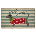 thumbnail image 1 of Northlight Natural Coir Rectangular Dachshund Dog Welcome Doormat 18" x 30", 1 of 5