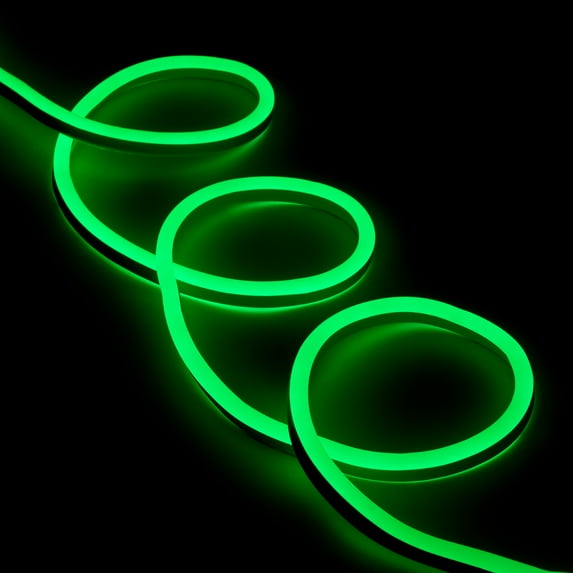 Northlight LED Commercial Grade Flexible Christmas Rope Lights - Green - 50' Clear Wire