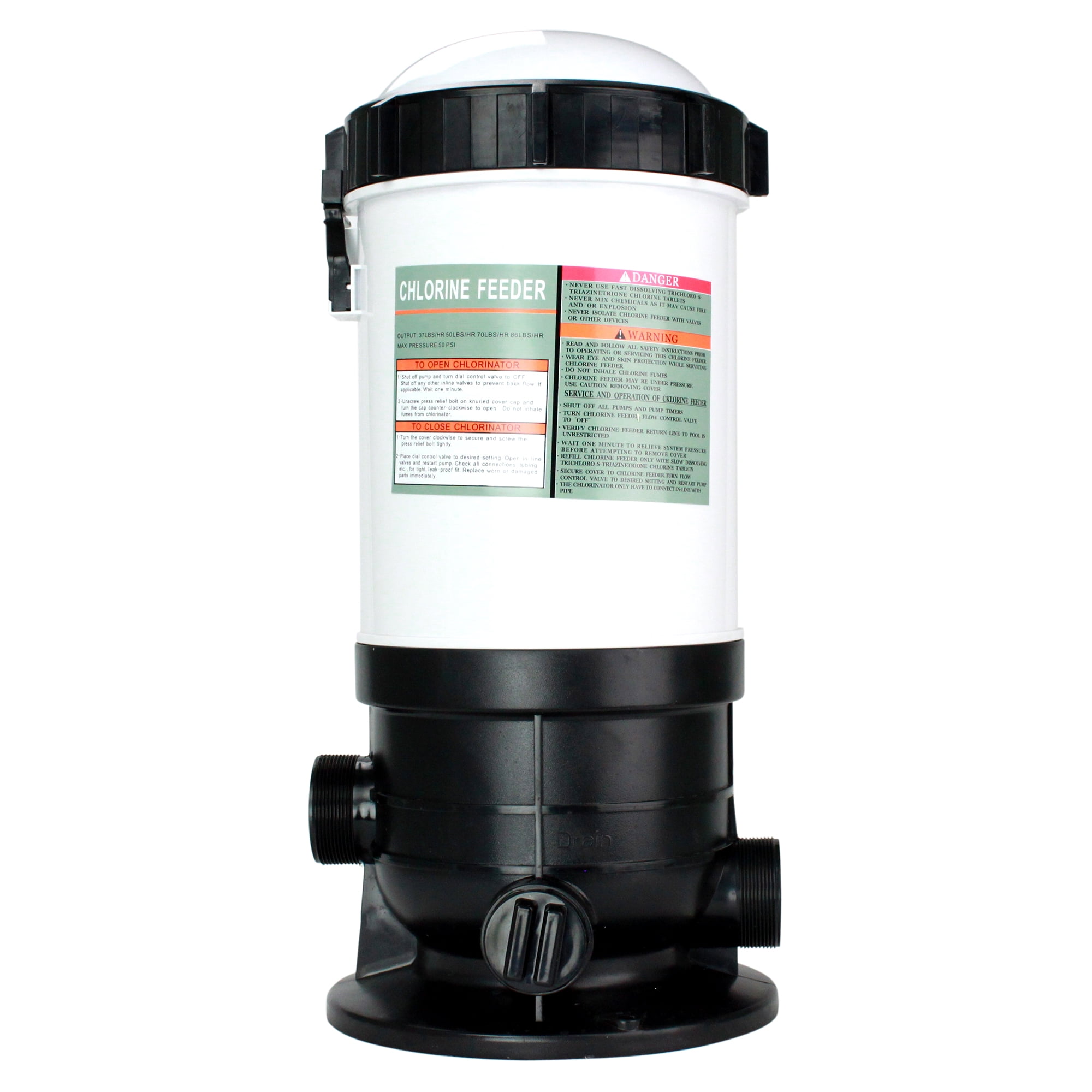 Northlight Automatic Off-Line Chlorinator Chemical Feeder, 37lb Capacity