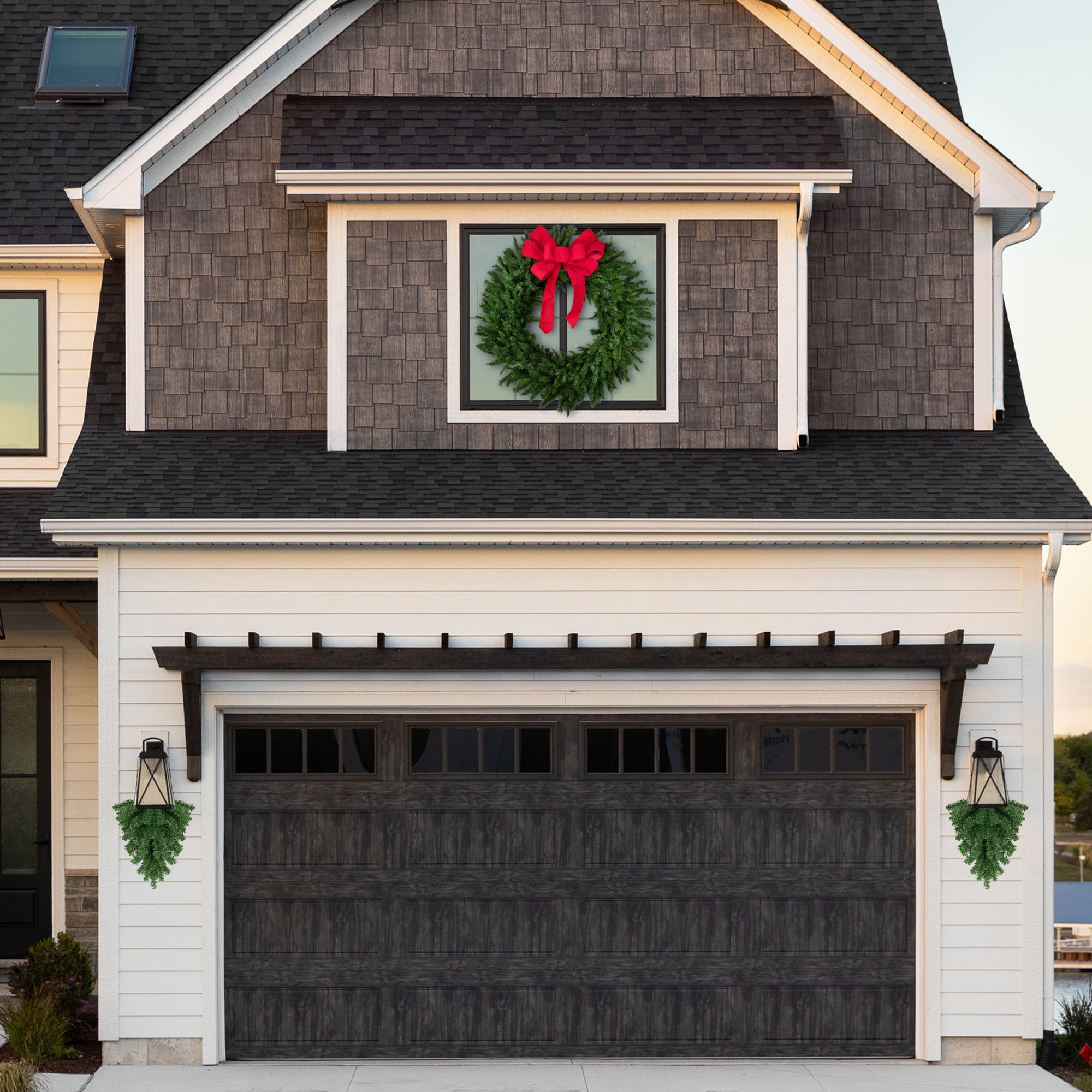 48" Lush Green Pine Artificial Christmas Wreath for Outdoors