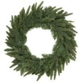 thumbnail image 1 of Northlight Pre-Lit Roosevelt Fir Artificial Christmas Wreath - 24-Inch, Warm White LED Lights, 1 of 5