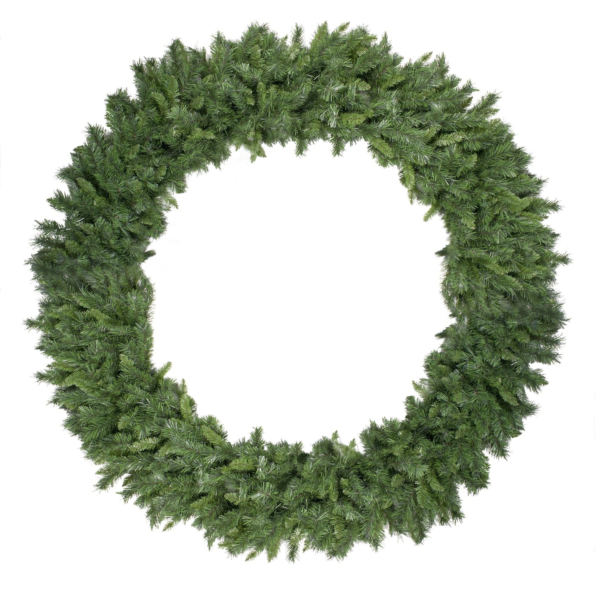 Northlight PVC Unlit Spiral Wreath, 6' (Green)