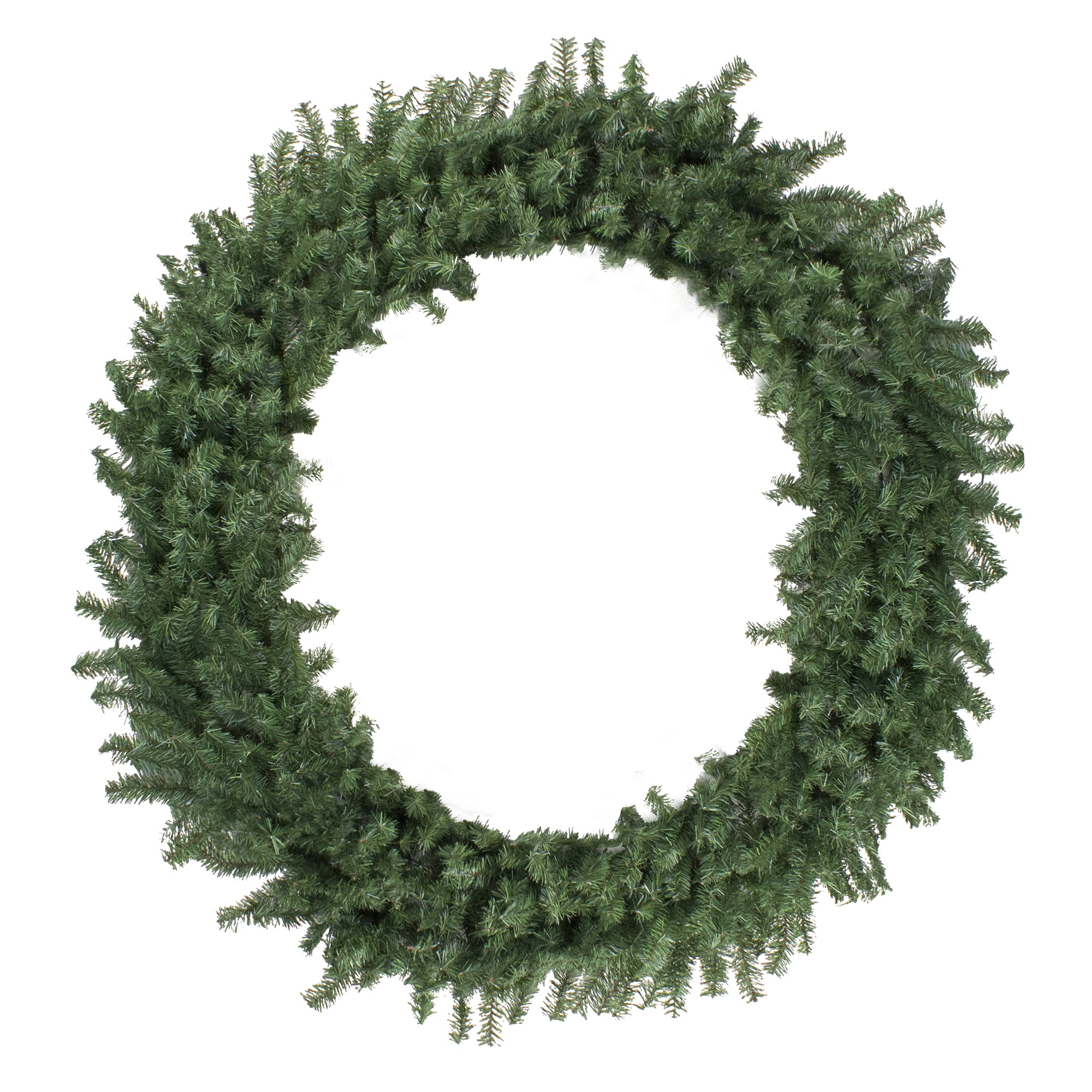 Northlight PVC Unlit Spiral Wreath, 72" (Green)