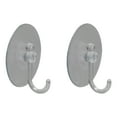 thumbnail image 1 of Northlight Pack of 2 Clear Suction Cups with Hooks 3", 1 of 4