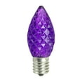 thumbnail image 1 of Pack of 25 Faceted LED C9 Purple Christmas Replacement Bulbs, 1 of 2