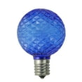 thumbnail image 1 of Pack of 25 Faceted LED G50 Blue Christmas Replacement Bulbs, 1 of 2
