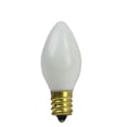 thumbnail image 1 of Pack of 25 Incandescent C7 Opaque White Christmas Replacement Bulbs, 1 of 2