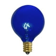 thumbnail image 1 of Pack of 25 Incandescent G50 Blue Christmas Replacement Bulbs, 1 of 2