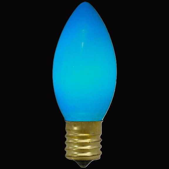Pack of 4 Blue C9 Opaque Christmas Replacement Bulbs