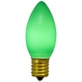 thumbnail image 1 of Pack of 4 Green C9 Opaque Christmas Replacement Bulbs, 1 of 3