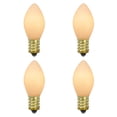 thumbnail image 1 of Northlight C7 Opaque Christmas Replacement Bulbs - White - 4ct, 1 of 9
