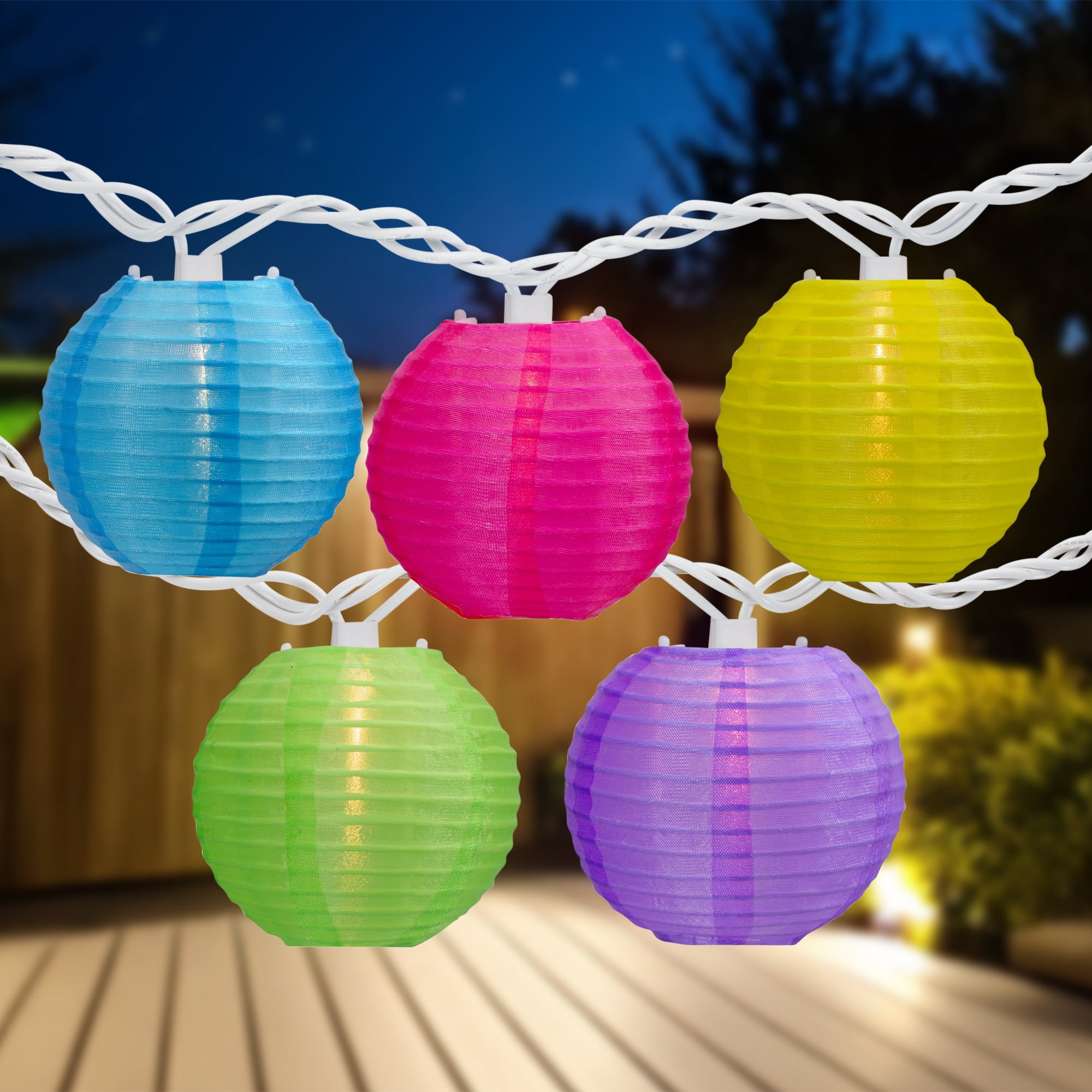 Northlight Outdoor Plastic Decoration - Summer Paper Lantern Patio ...