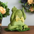 thumbnail image 1 of Northlight Sitting on Lily Pad See No Evil Frog with Bowtie Spring Decoration - 8", 1 of 6