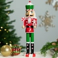 thumbnail image 1 of Northlight Peppermint Candy Nutcracker Christmas Figure - 15" - Red and Green, 1 of 9