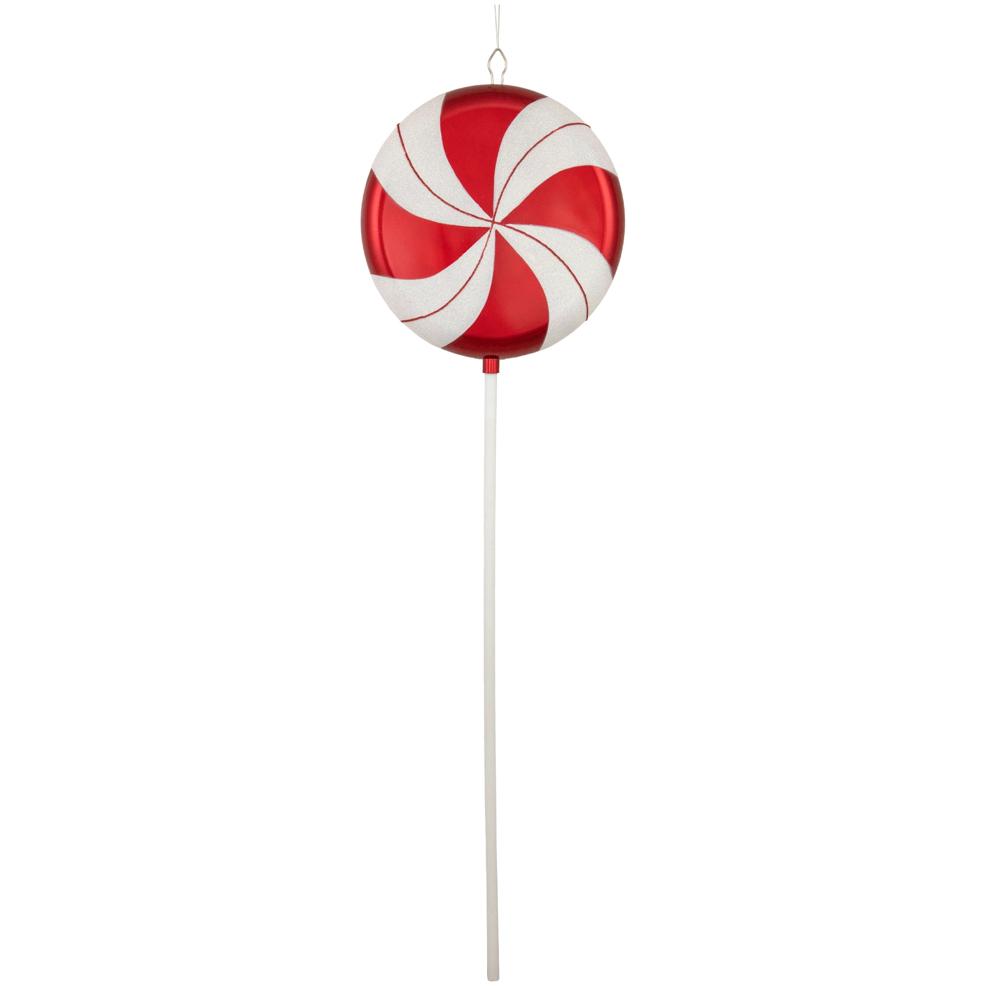 Northlight Peppermint Lollipop with Glitter Shatterproof Commercial Christmas Ornament - 42"