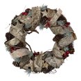 thumbnail image 1 of Northlight Pine Cones, Birch and Berries Artificial Christmas Wreath, 13-Inch, Unlit, 1 of 3