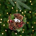 thumbnail image 1 of Northlight Pine Cones, Stars and Berries Hanging Christmas Ornament - 6", 1 of 5
