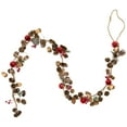 thumbnail image 1 of Northlight Pine Cones and Berries with Ornaments Christmas Twig Garland - 39.5" x 3" - Unlit, 1 of 5