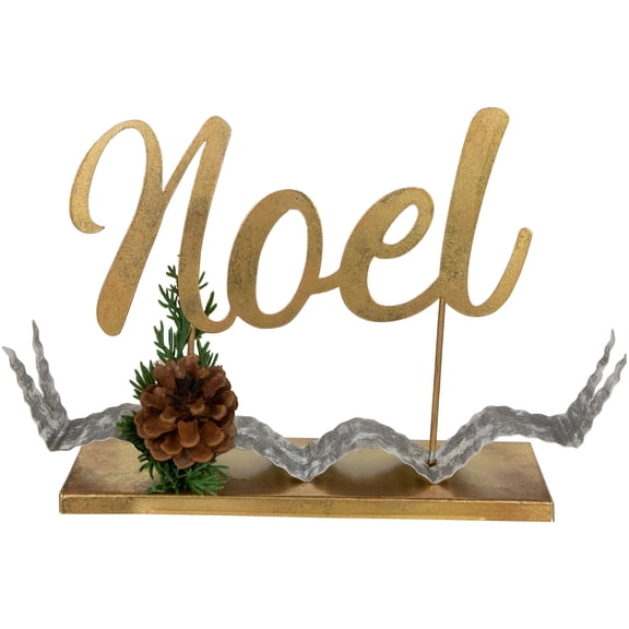 Northlight Pine Foliage and Pine Cone "NOEL" Christmas Decoration - 11"