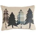 thumbnail image 1 of Northlight Pine Tree Silhouettes Christmas Throw Pillow - 15" - Tan, 1 of 6