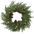 thumbnail image 1 of Northlight Pinecones and Blueberries Artificial Christmas Wreath, 28-Inch, Unlit, 1 of 4