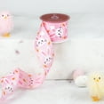 thumbnail image 1 of Northlight Easter Bunny Wired Spring Craft Ribbon - 2.5" x 10 Yards - Pink, 1 of 6