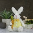 thumbnail image 1 of Northlight Plush Easter Bunny Rabbit with Carrot Spring Decoration - 14", 1 of 5