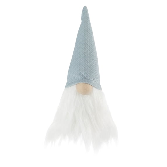 Northlight Plush Gnome with Pointy Hat Christmas Figure - 8" - Blue