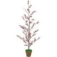 thumbnail image 1 of Northlight Potted Berry Artificial Christmas Twig Tree - Unlit - 4', 1 of 5