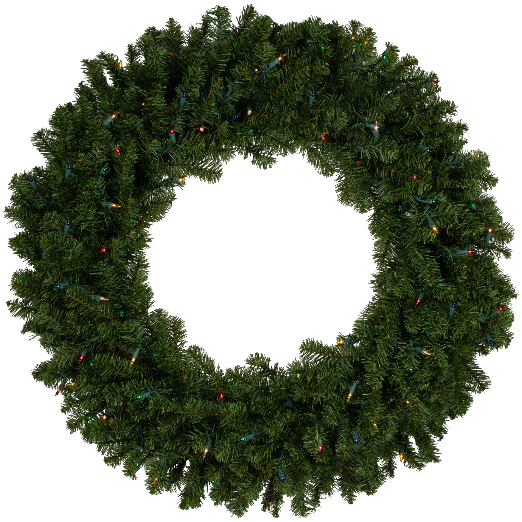 northlight pre lit artificial canadian pine christmas wreath