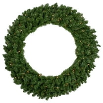 Northlight 48" Prelit Canadian Pine Artificial Christmas Wreath - Clear Lights