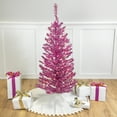thumbnail image 1 of Northlight Pre-Lit Artificial Tinsel Christmas Tree - 4' - Two Tone Pink - Clear Lights, 1 of 7