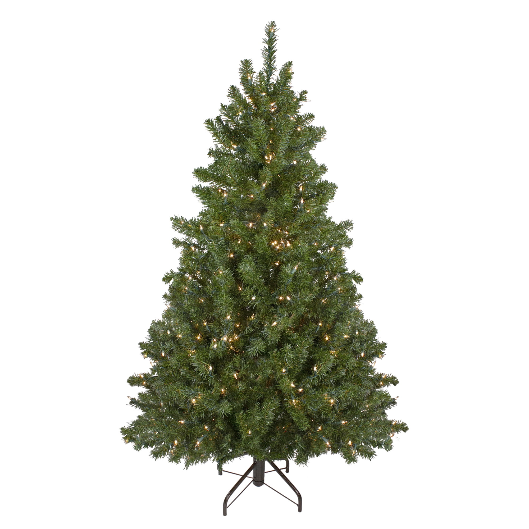 Northlight Clear Prelit Incandescent Green Full Canadian Pine Artificial Christmas Tree, 6'