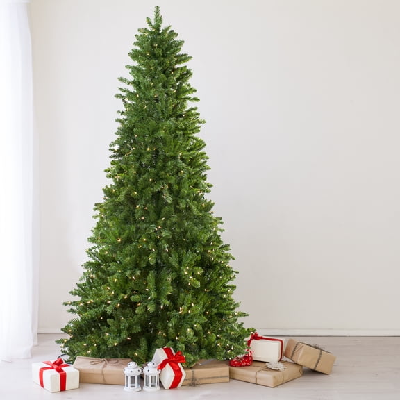 Northlight Pre-Lit Eastern Pine Slim Artificial Commercial Christmas Tree - 14' - Clear Lights