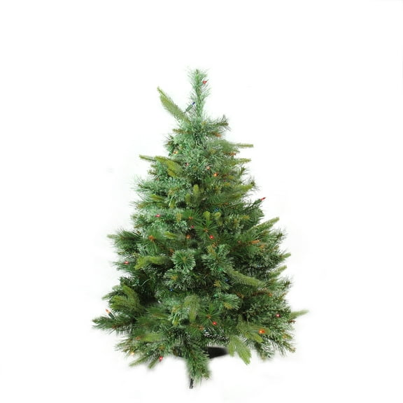 Northlight Pre-Lit Full Ashcroft Cashmere Pine Artificial Christmas Tree - 3' - Multi AlwaysLit