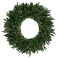 thumbnail image 1 of Northlight Pre-Lit Grande Spruce Artificial Christmas Wreath 36-Inch Clear Lights - 36", 1 of 6
