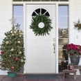 thumbnail image 1 of Northlight Real Touch™ Pre-Lit Grande Spruce Artificial Christmas Wreath - 24" - Clear Lights, 1 of 7
