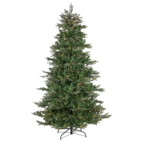 Northlight Clear Prelit LED Green Fir Hudson Fir Artificial Christmas Tree, 6.5'