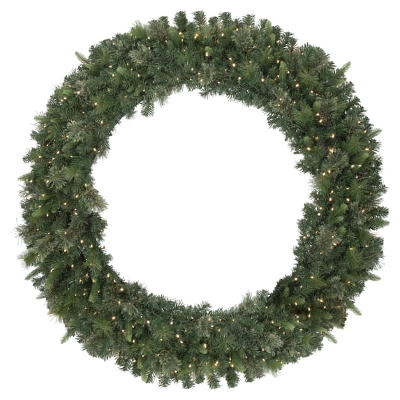 Northlight Pre-Lit Kingston Cashmere Pine Commercial Artificial Christmas Wreath - 60" - LED Warm