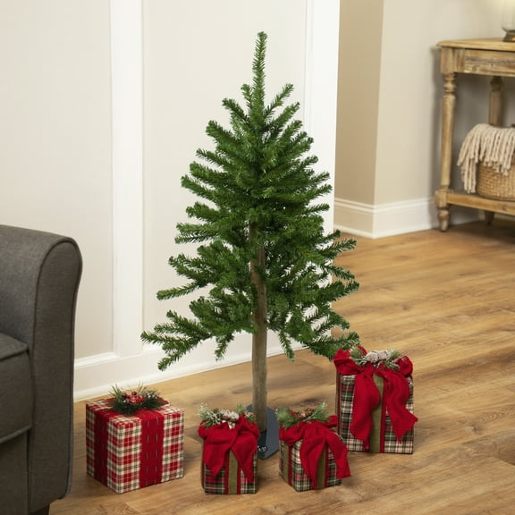Northlight Pre-Lit Medium Alpine Artificial Christmas Tree - 3' - Clear Lights