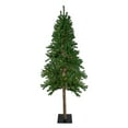 thumbnail image 1 of Northlight Pre-Lit Medium Alpine Artificial Christmas Tree - 7' - Multi Lights, 1 of 7