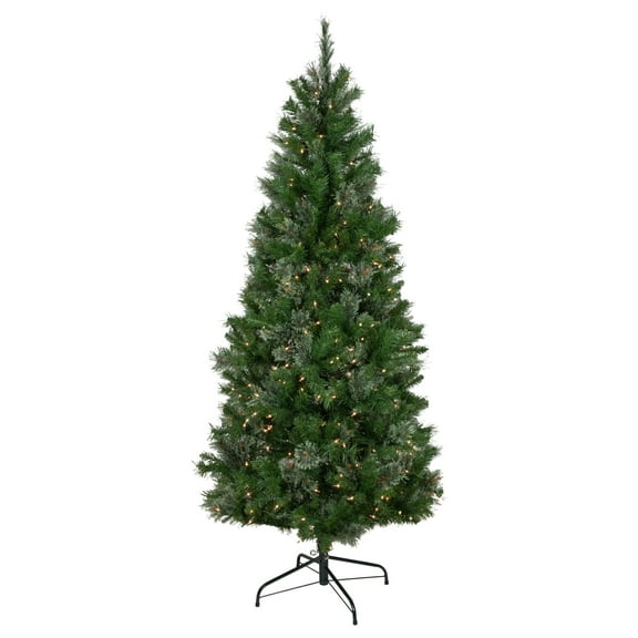 Northlight Pre-Lit Medium Mixed Cashmere Pine Artificial Christmas Tree - 6.5' - Clear Lights